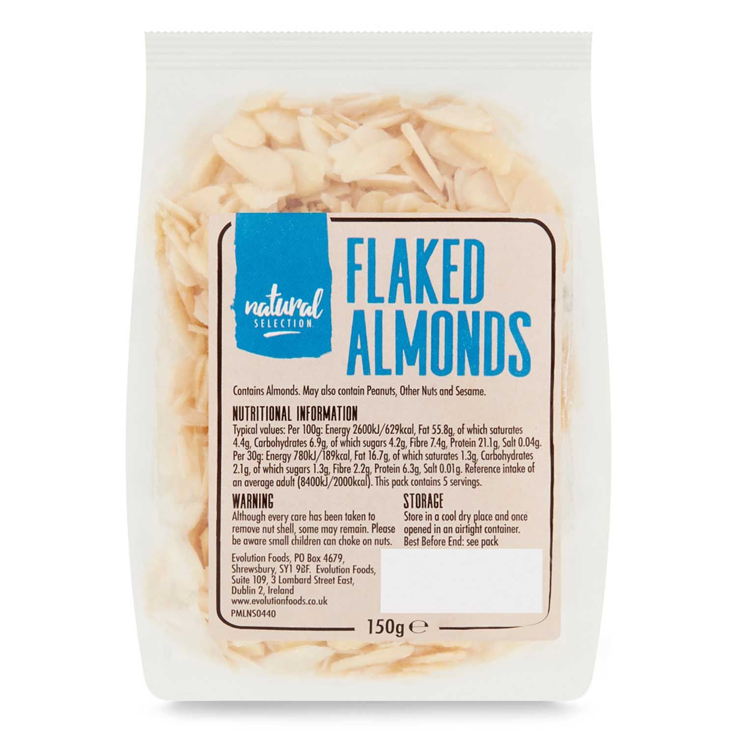 Flaked Almonds 150g Natural Selection